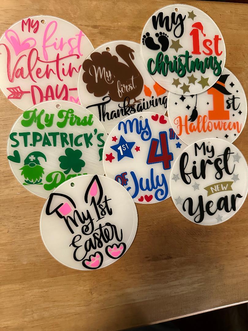 Baby Holiday Flat Ornament