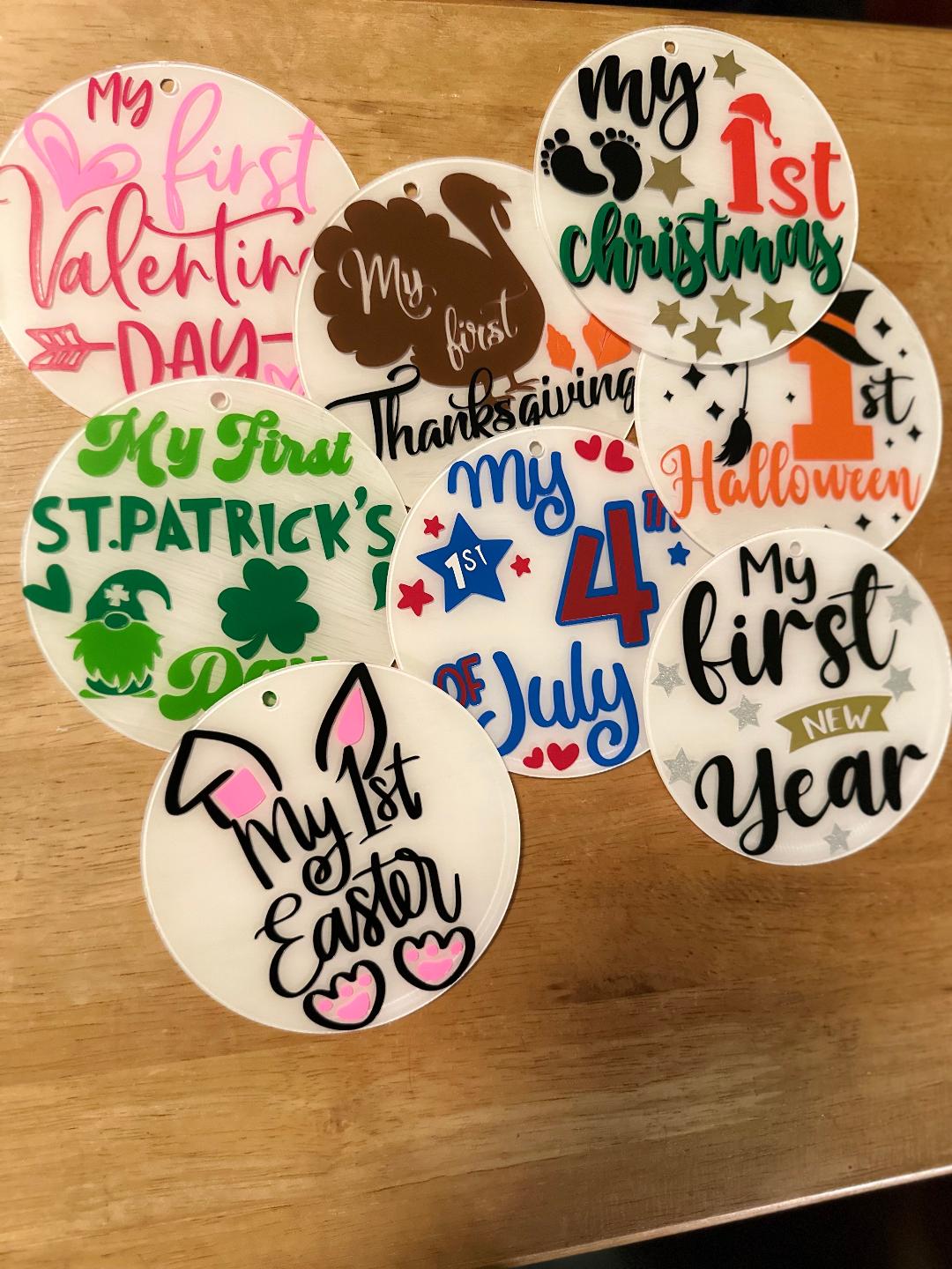 Baby Holiday Flat Ornament - Image 3