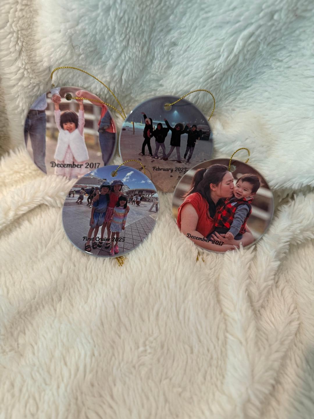 Custom Ceramic Flat Ornament 3x3