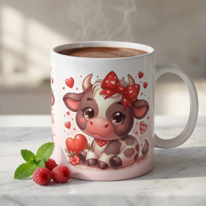 Valentine Cow Mug